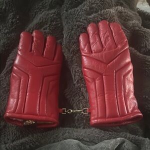 Red Leather Gloves